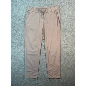 G Gradual Women Mauve Taupe Athletic Pants Stretch Drawstring Pants Size L
